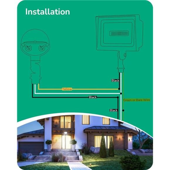 Motion Sensor, 180-Degree Replacement Motion Detector for Security Floodlights - Picture 6 of 8
